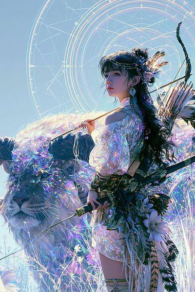 Celestial Archer Fantasy Print.
