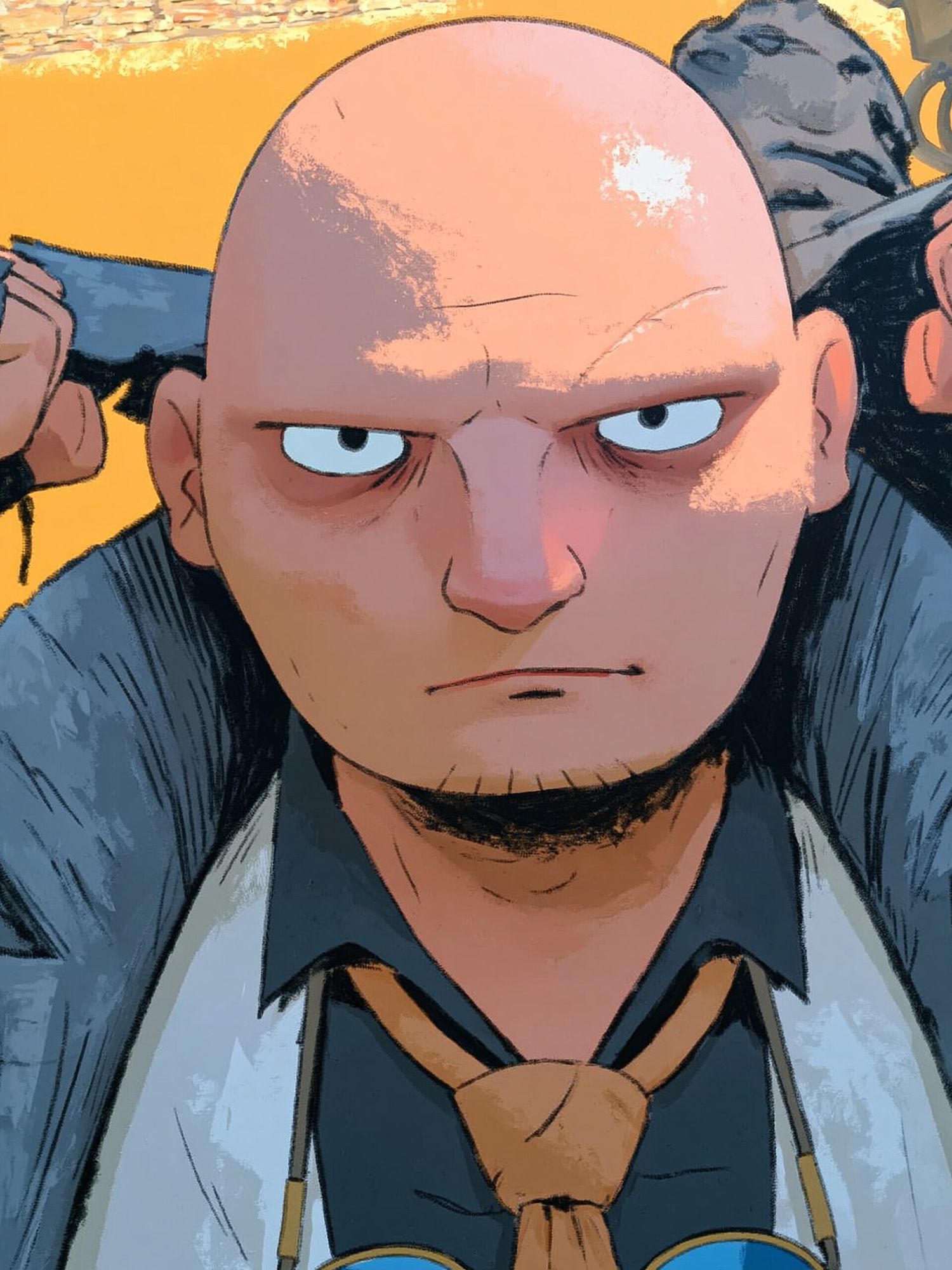 Saitama Anime Portrait Poster. poster detail