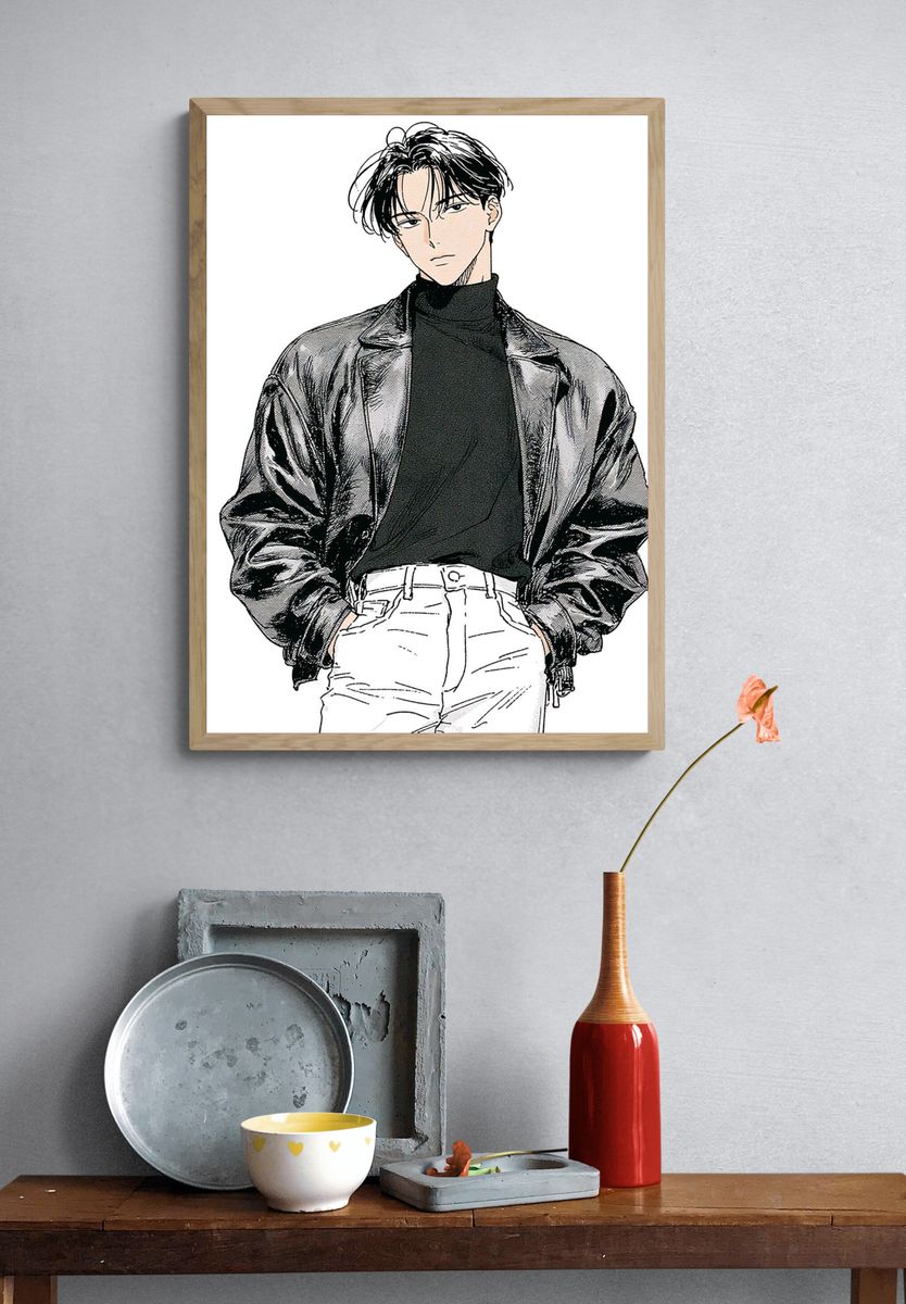 Anime Fashion Portrait Poster. — room view 3