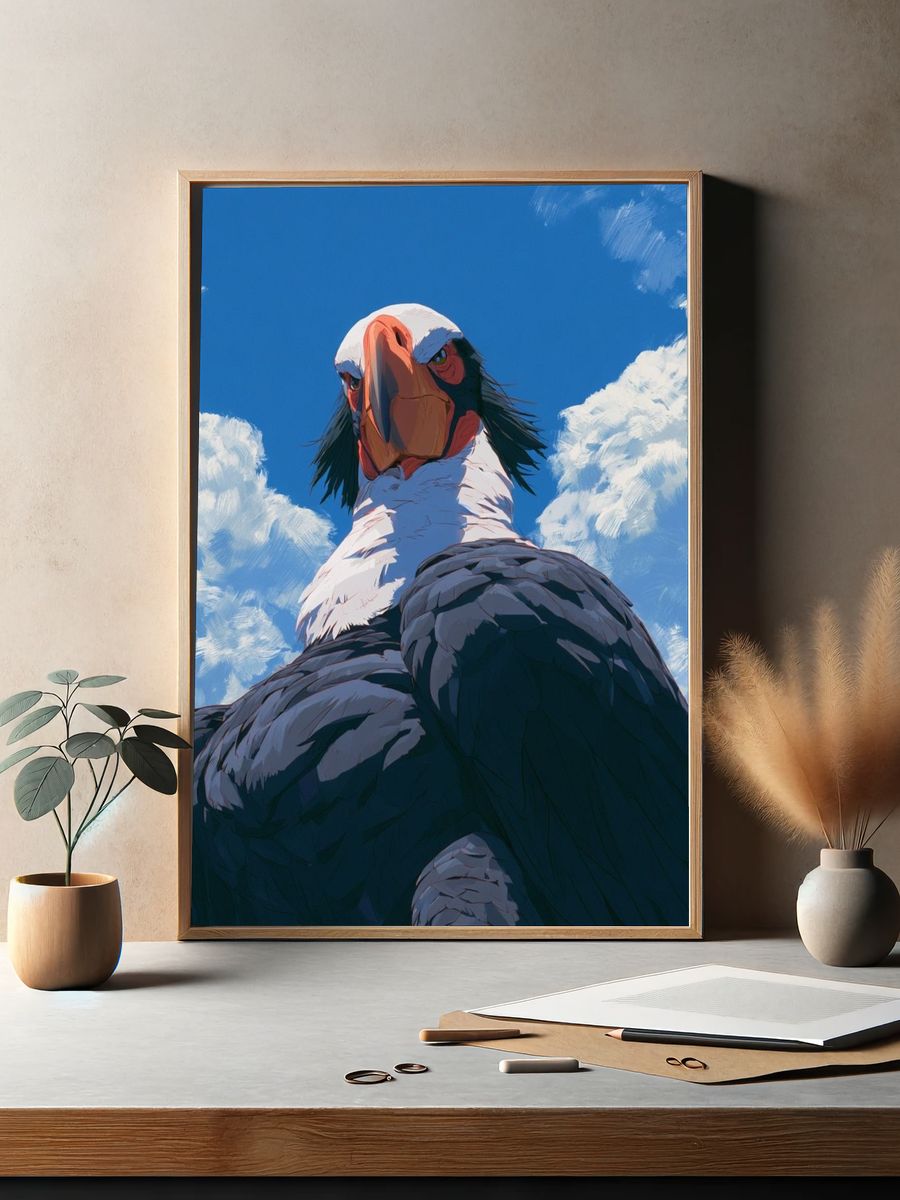 Condor Skyward Illustration Poster. — room view 2