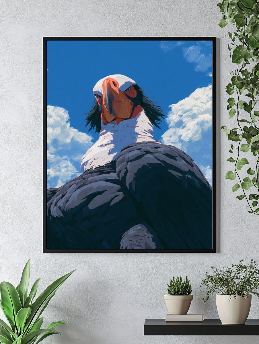 Condor Skyward Illustration Poster. — room view 4
