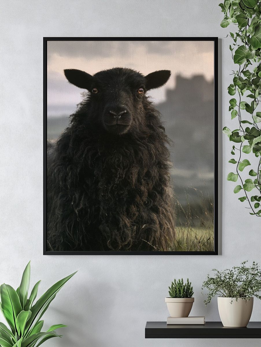 Black Sheep Portrait Poster. — room view 4