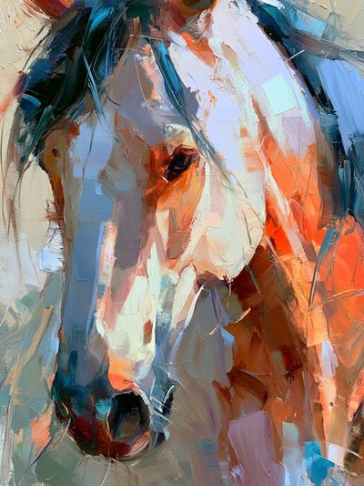 Horse Portrait Fine-Art Poster.
