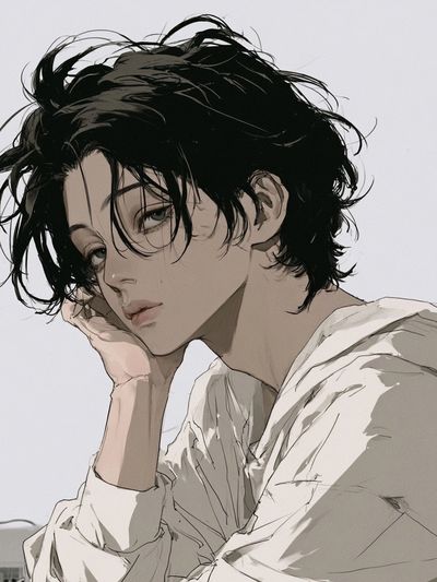 Moody Anime Portrait Poster. poster