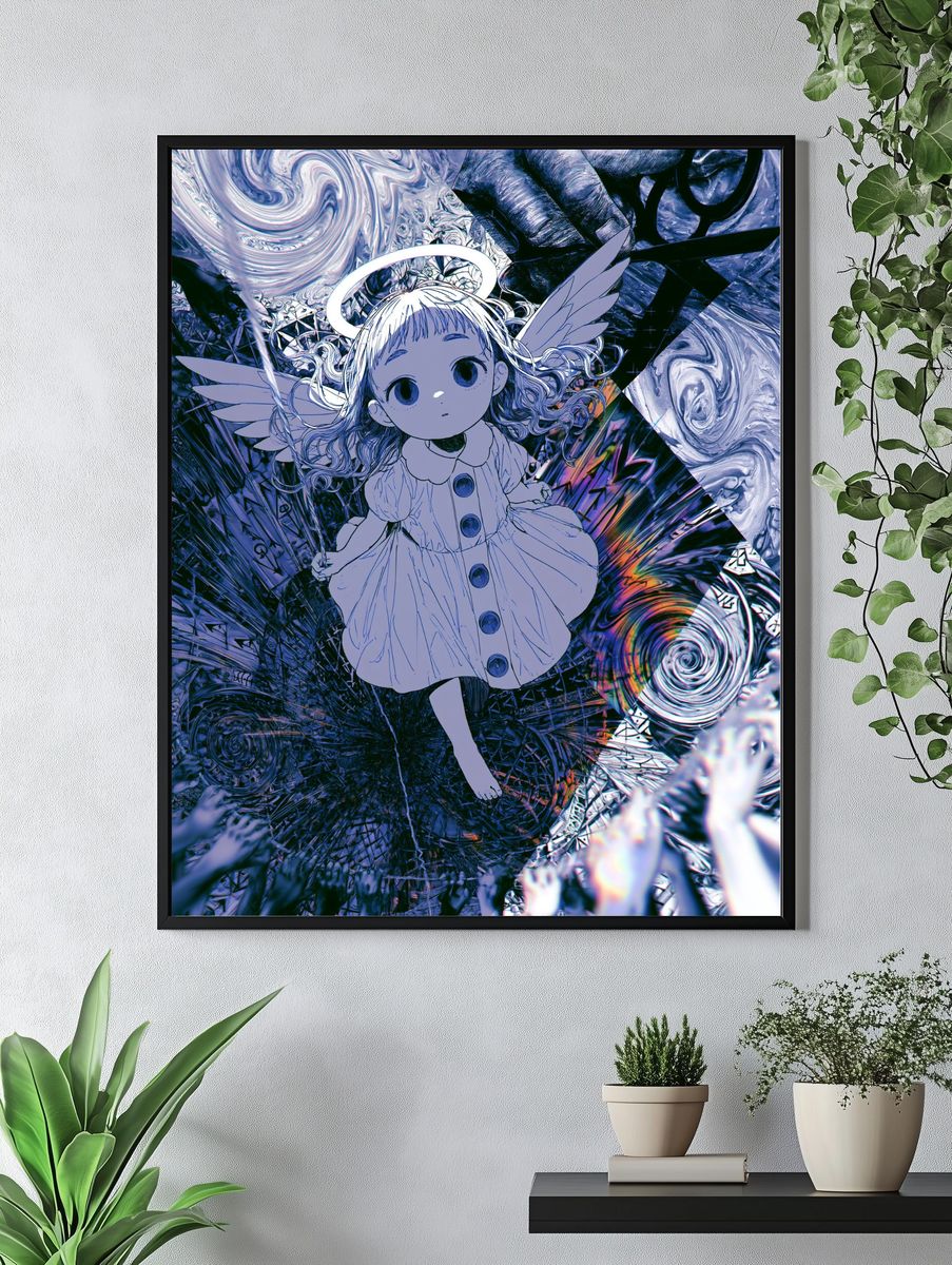 Angel Doll Surreal Anime Poster. — room view 4