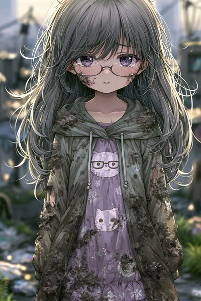 Anime Girl Portrait Poster. poster