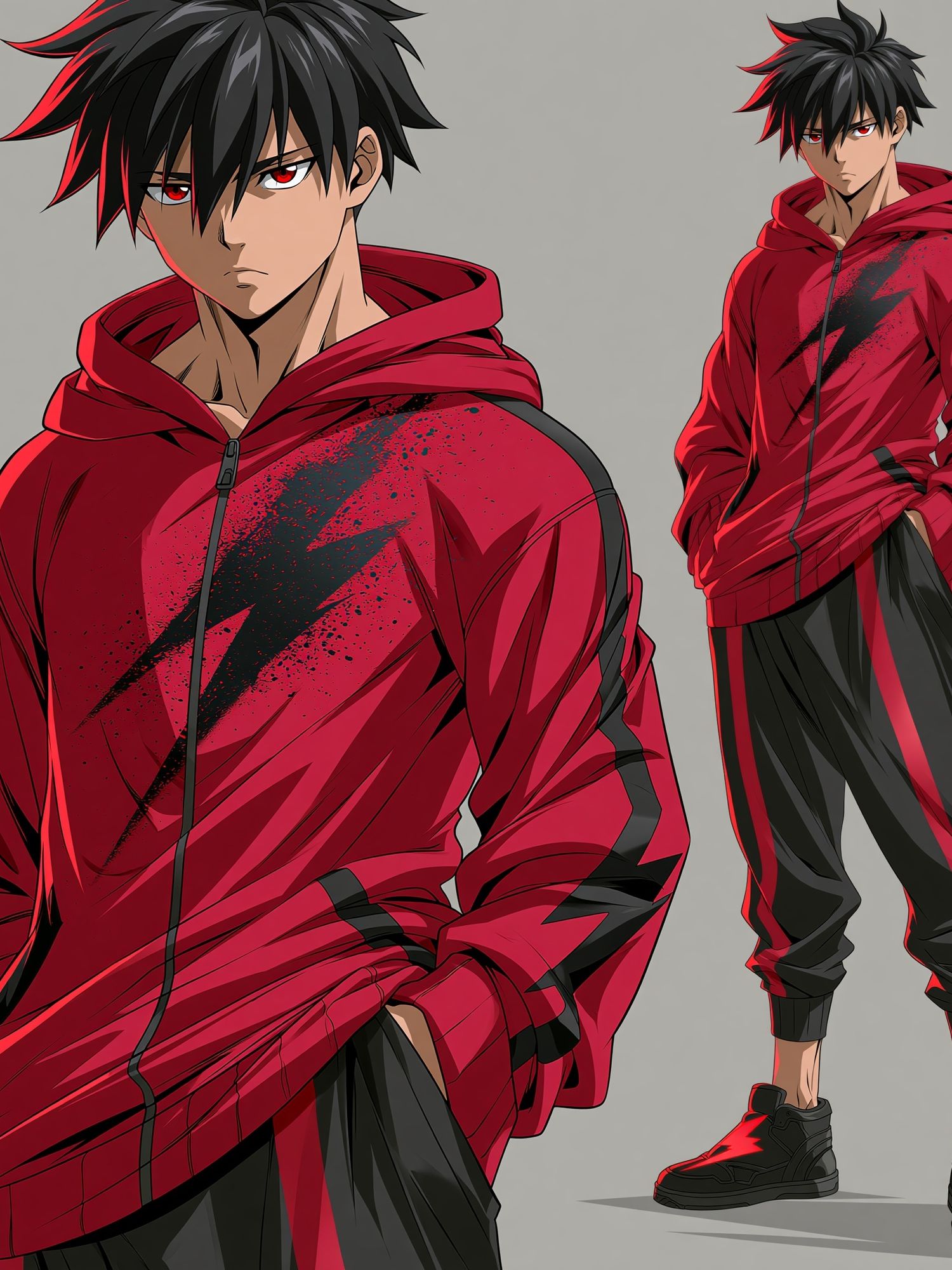 Anime Streetwear Character Print. poster — anime art