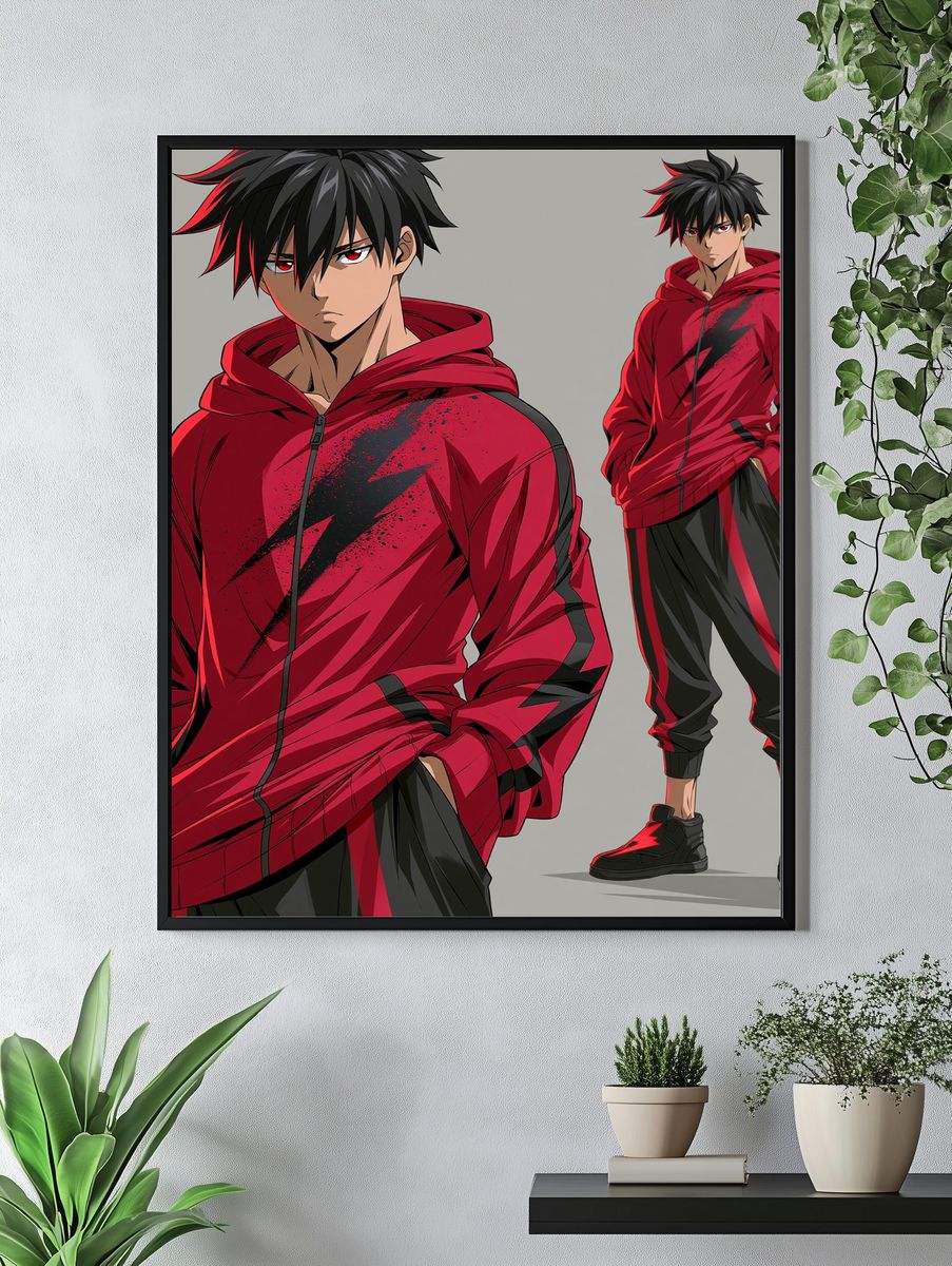 Anime Streetwear Character Print. — room view 4