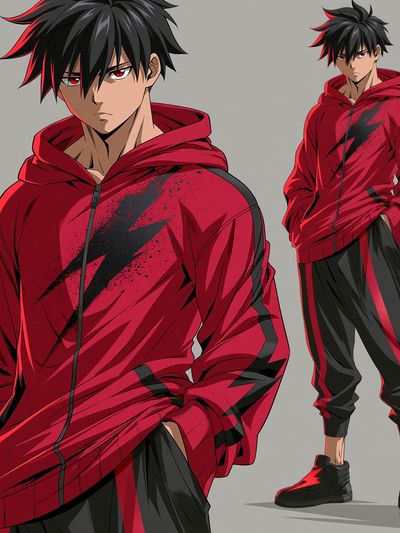 Anime Streetwear Character Print. poster