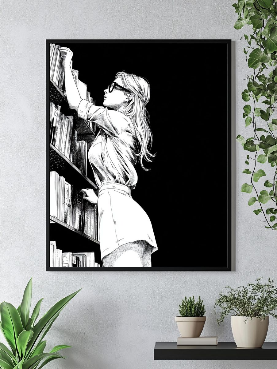 Library Reader Manga Print. — room view 4