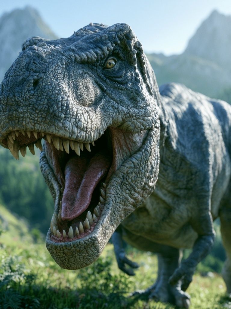 Roaring T-Rex Dinosaur Poster. poster detail