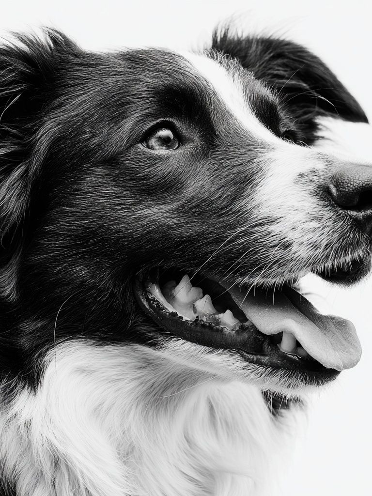 Border Collie Portrait Print. poster detail