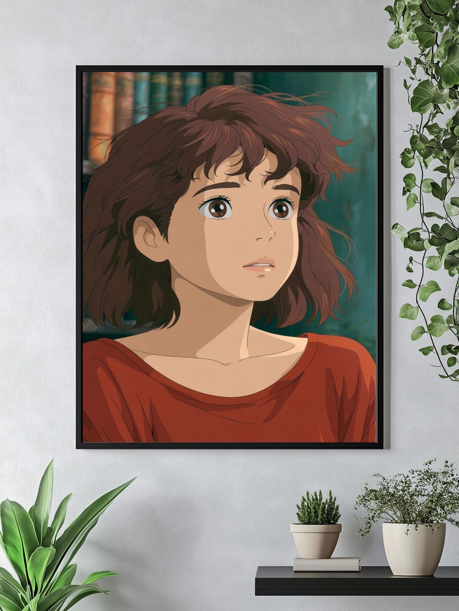 Anime Girl Portrait Print. — room view 4