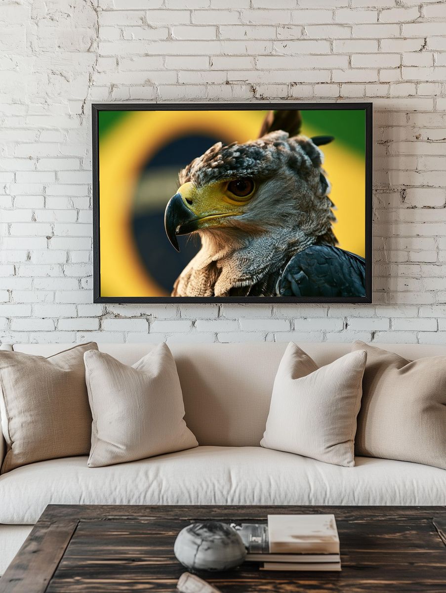 Eagle Portrait Photography Poster. room preview