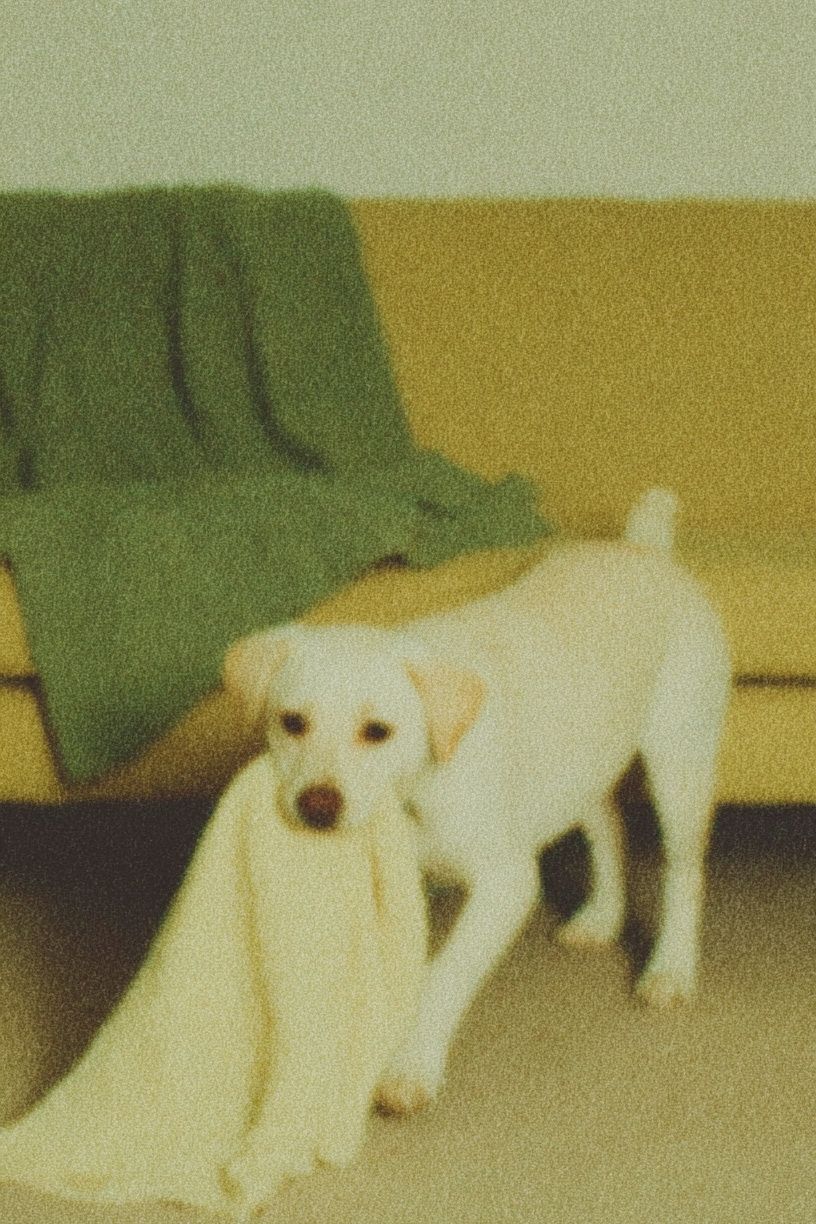 Labrador Puppy Vintage Poster. poster — animals art