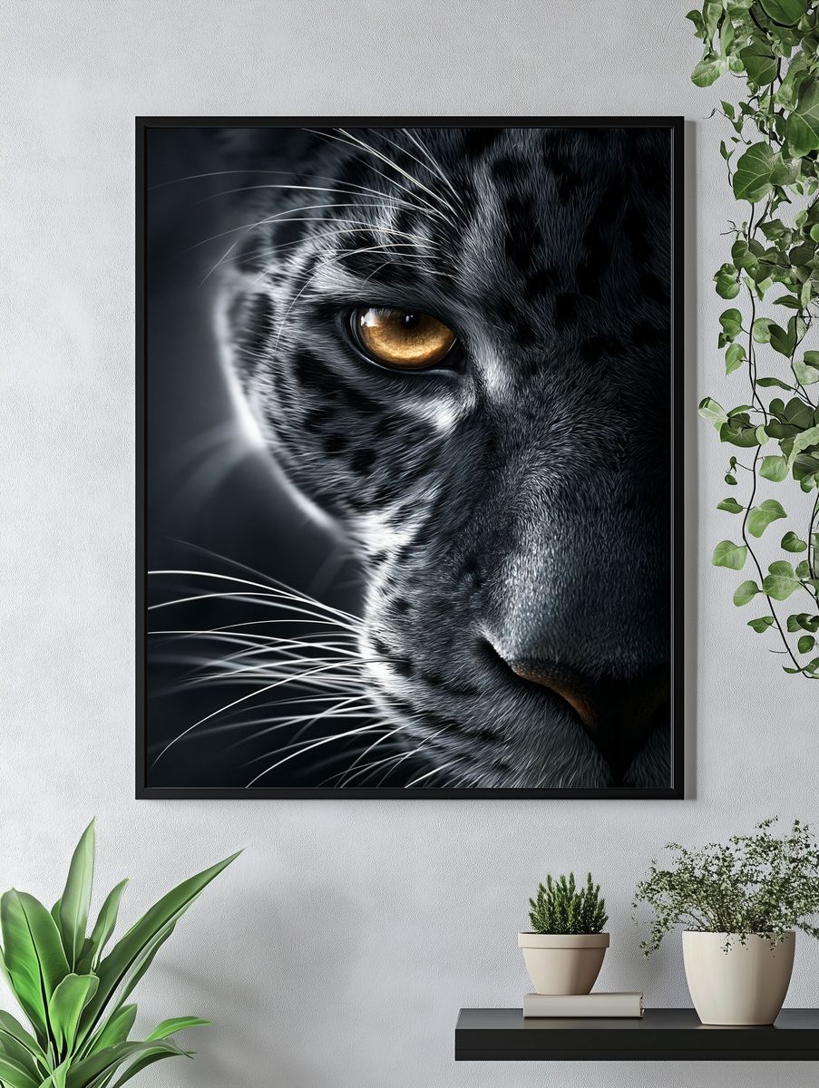 Black Panther Portrait Poster. — room view 4
