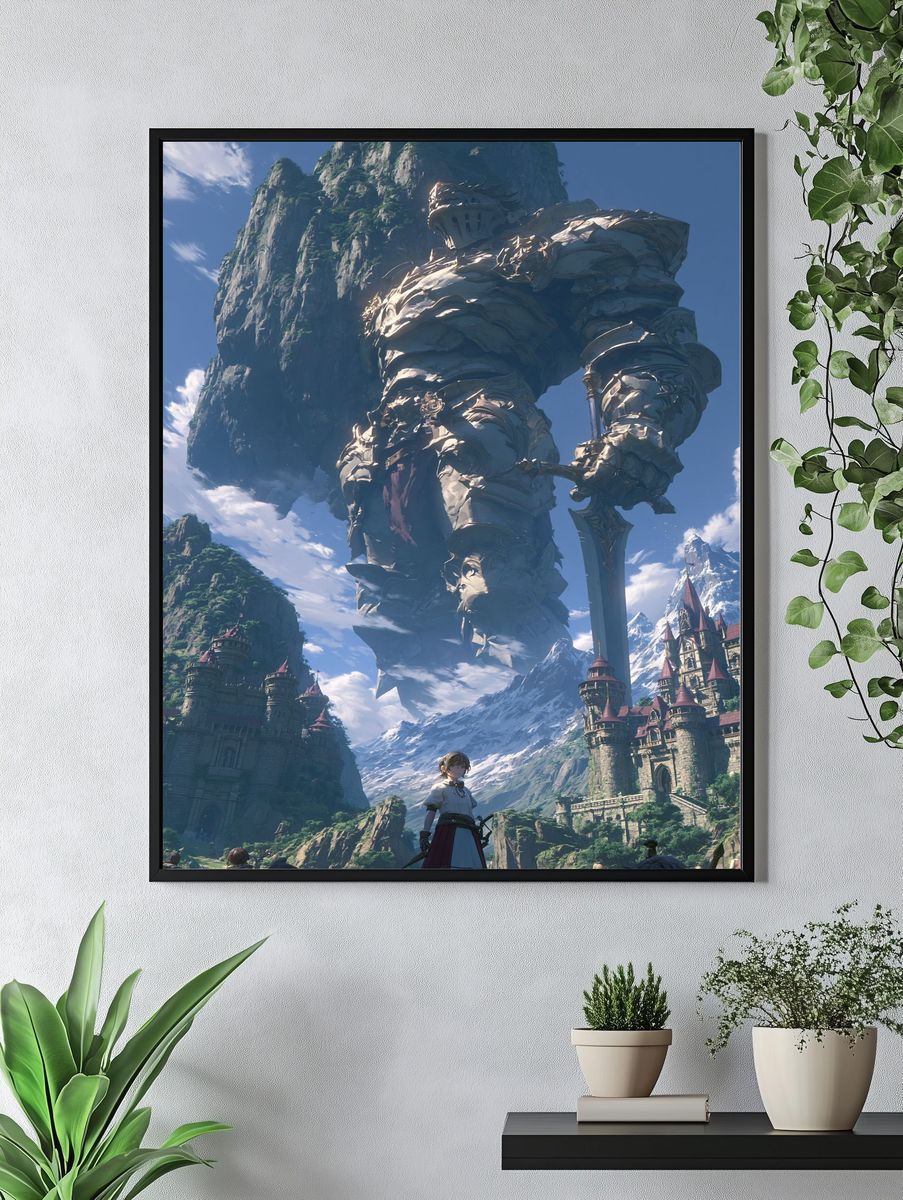 Fantasy Mountain Giant — Illustration Print. — room view 4