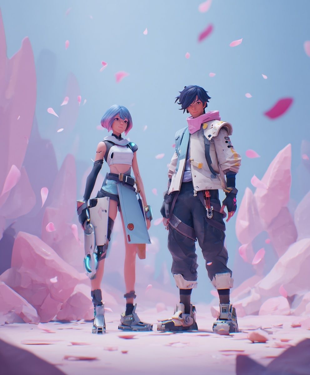 Pastel Anime Explorers Poster. poster — anime art