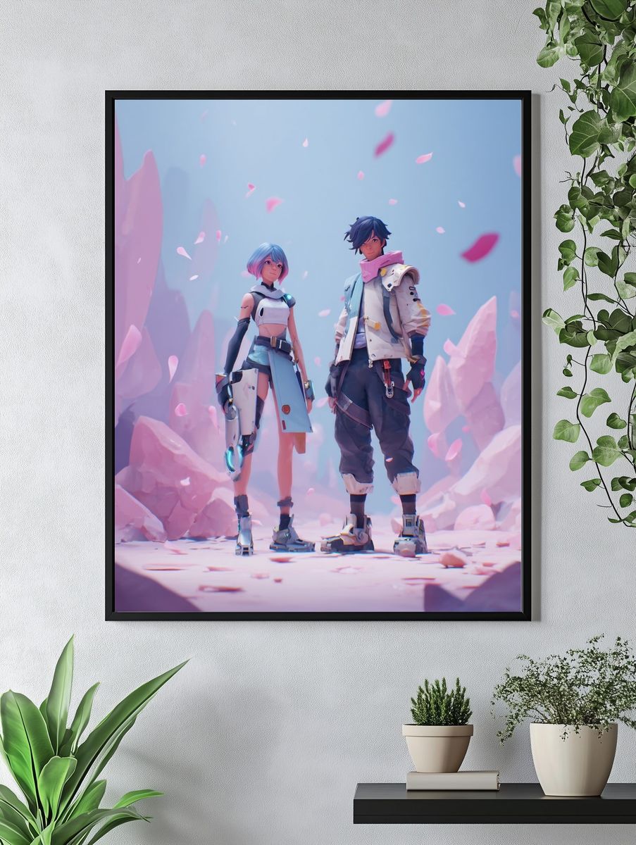 Pastel Anime Explorers Poster. — room view 4
