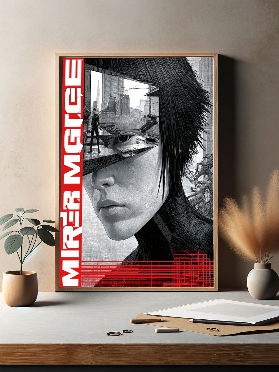 Ghost in the Shell Cyberpunk Poster. — room view 2