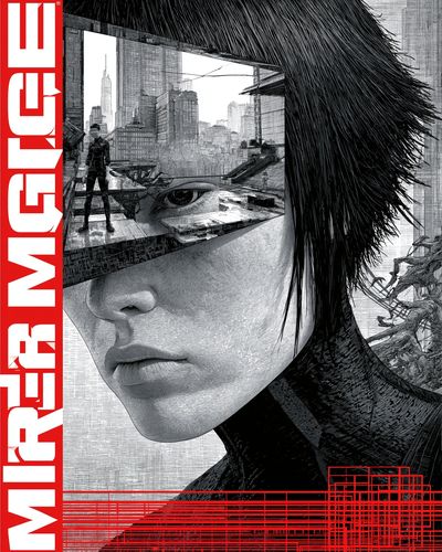 Ghost in the Shell Cyberpunk Poster.