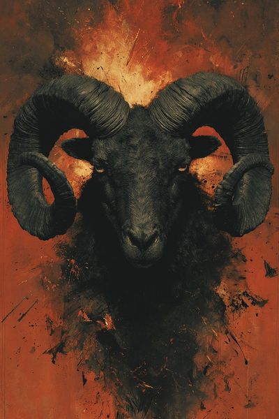 Ram Portrait — Fine-Art Print.