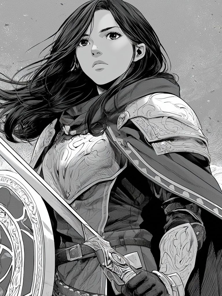 Armored Warrior Manga Poster. poster detail