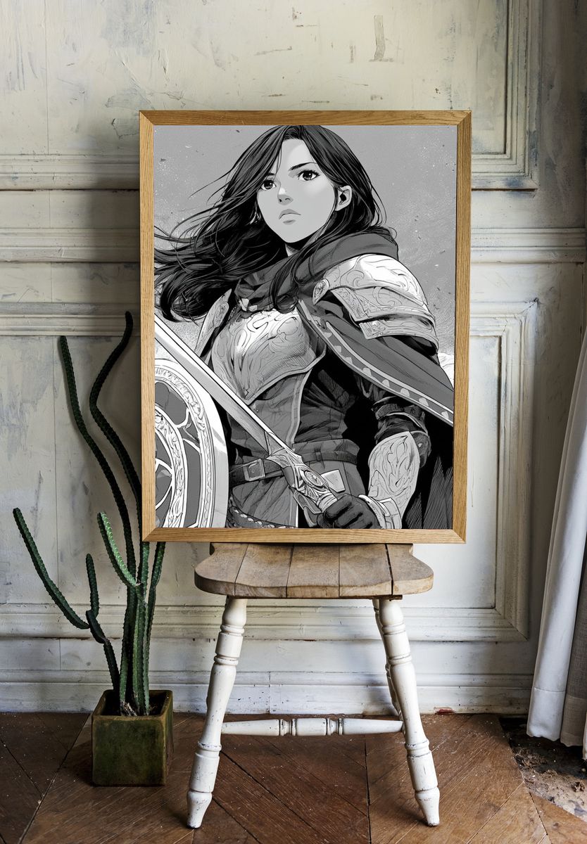Armored Warrior Manga Poster. — room view 1
