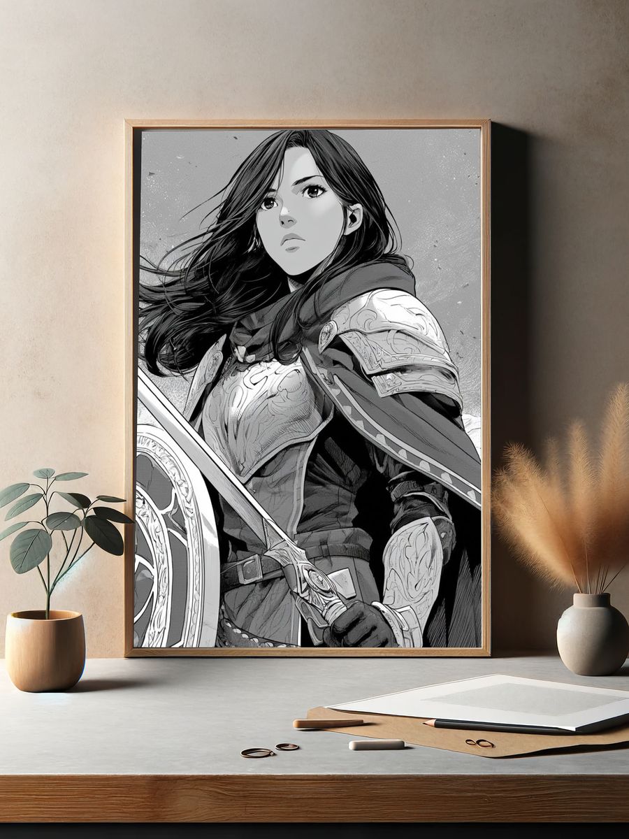 Armored Warrior Manga Poster. — room view 2