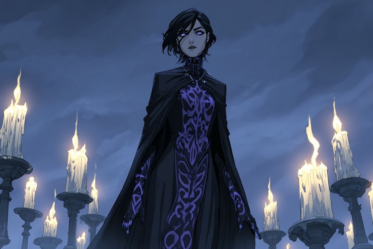 Dark Sorceress Anime Poster. poster — anime art