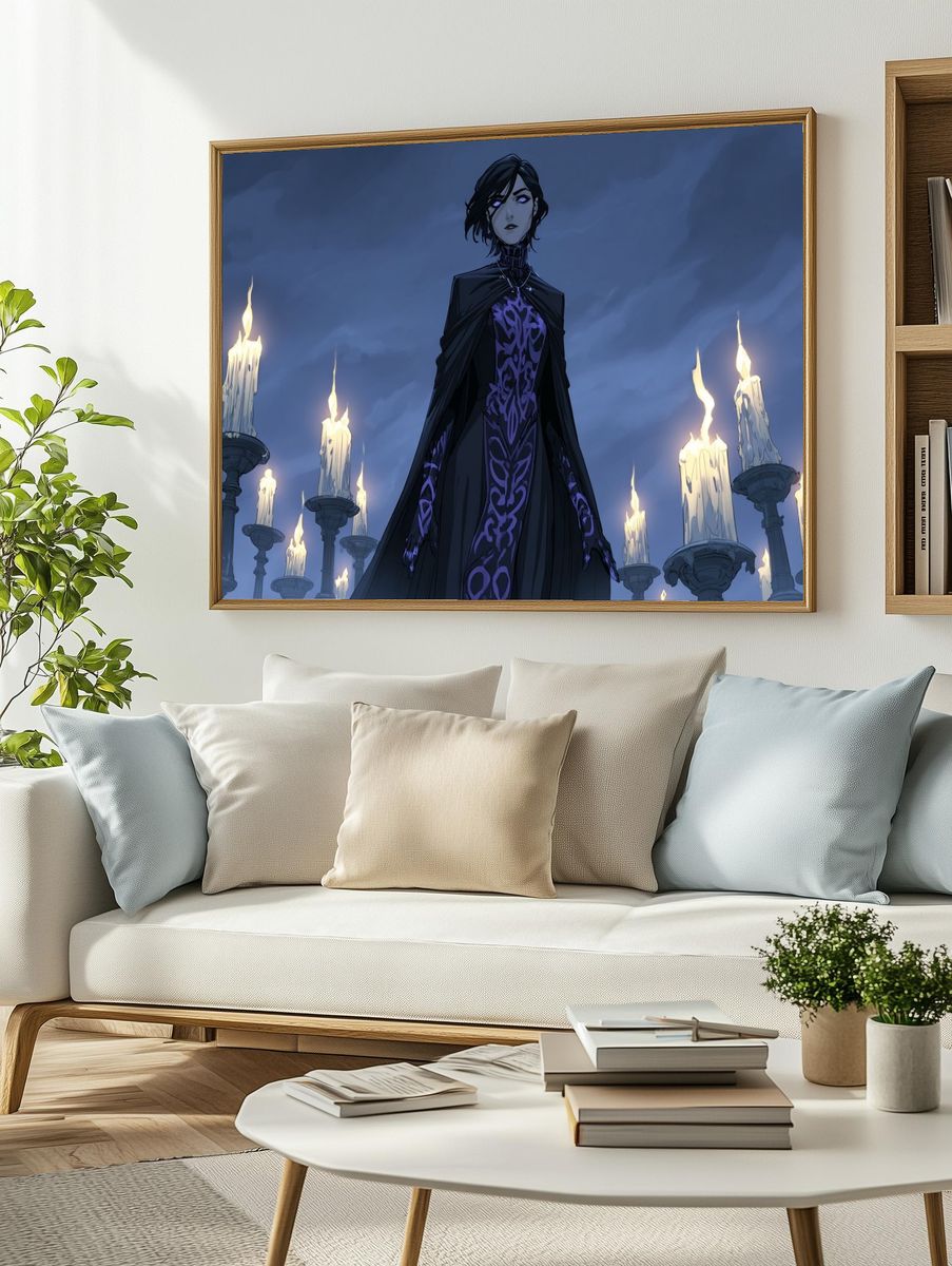Dark Sorceress Anime Poster. — room view 2