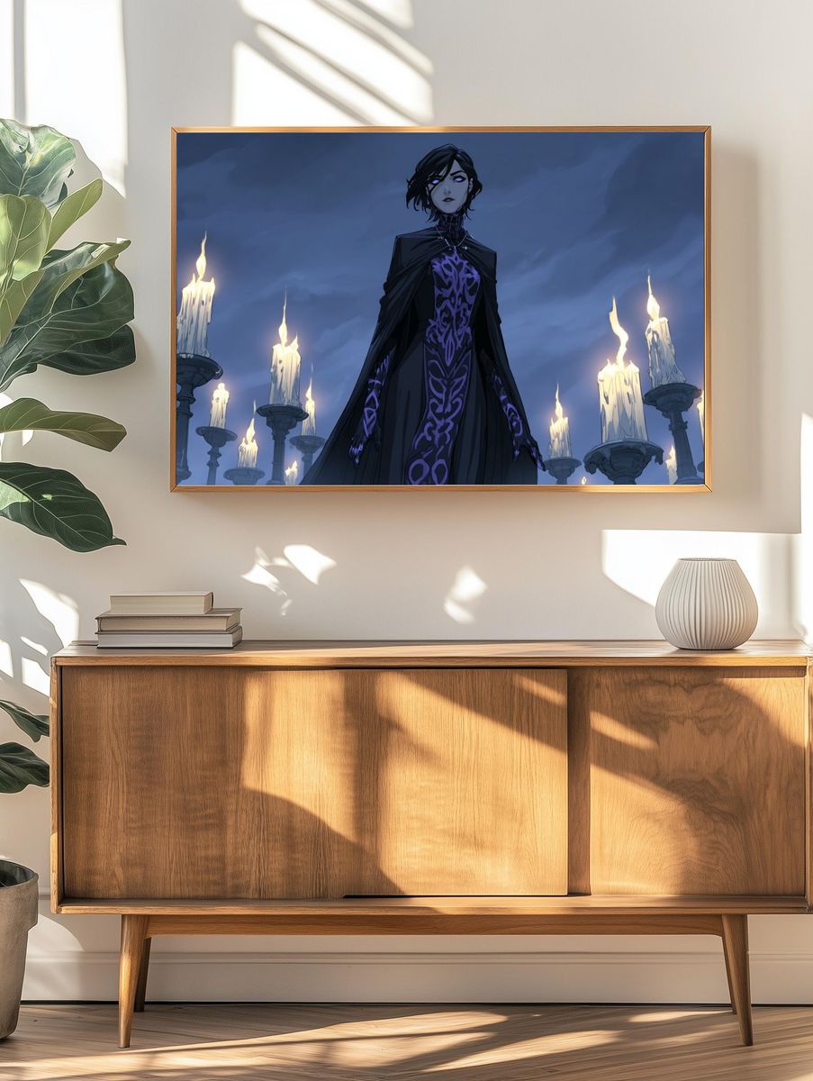 Dark Sorceress Anime Poster. — room view 3