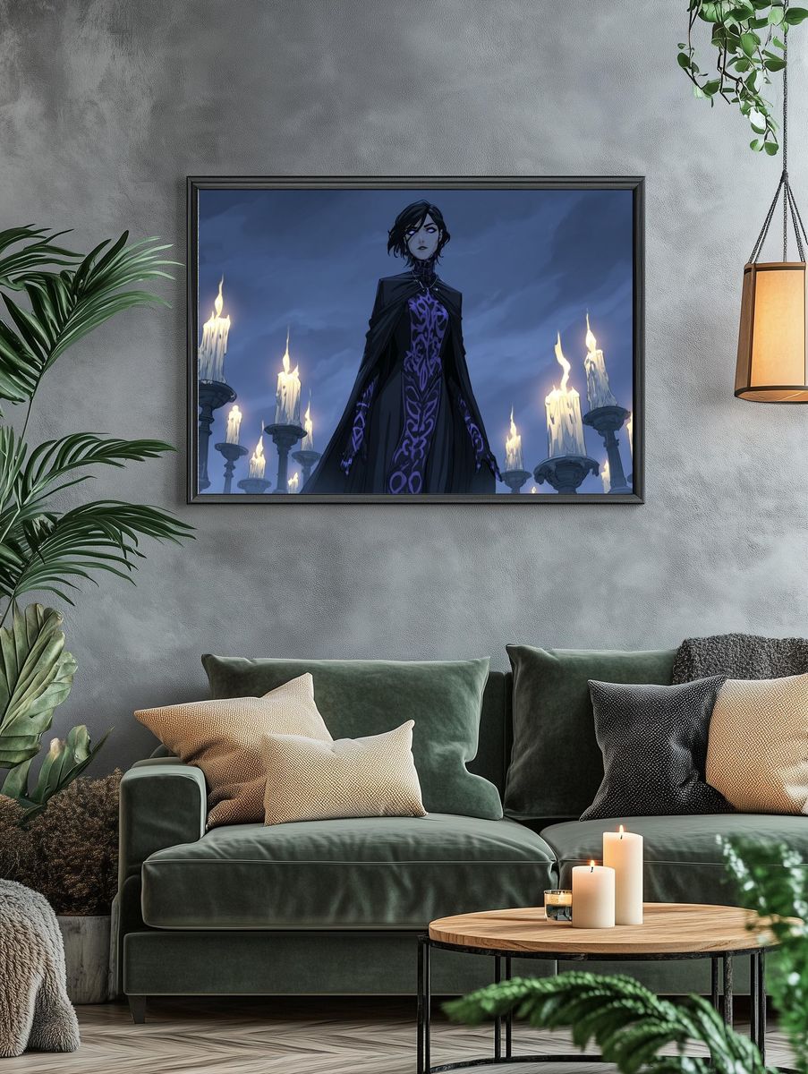 Dark Sorceress Anime Poster. — room view 4