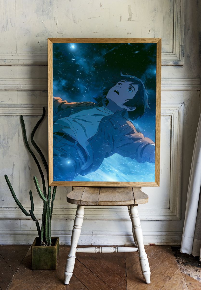 Starry Sky Anime Poster. room preview