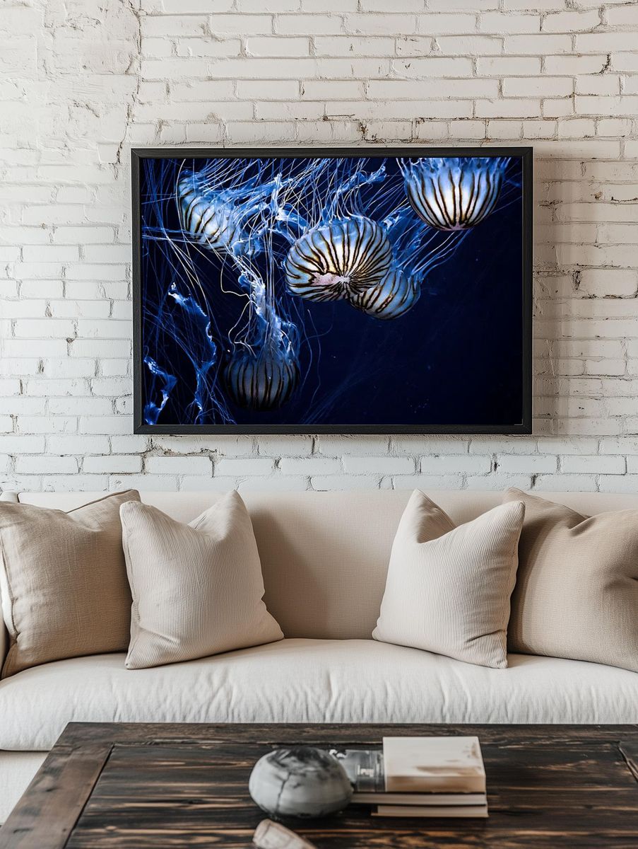 Jellyfish wallpaper desktop, aesthetic HD. — room view 1