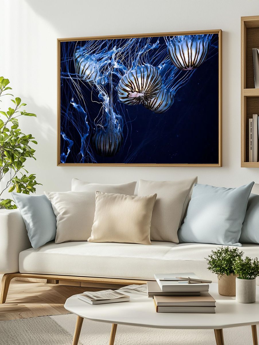 Jellyfish wallpaper desktop, aesthetic HD. — room view 2
