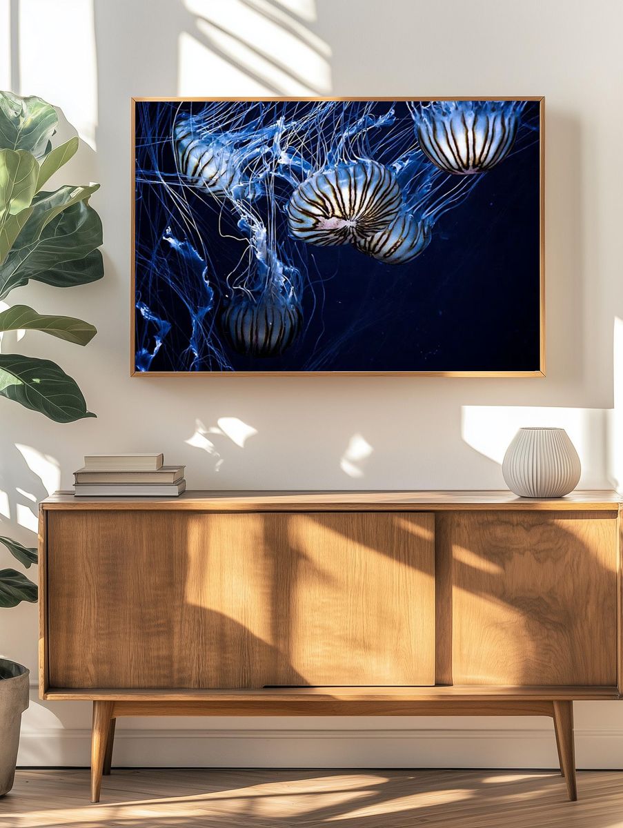 Jellyfish wallpaper desktop, aesthetic HD. — room view 3
