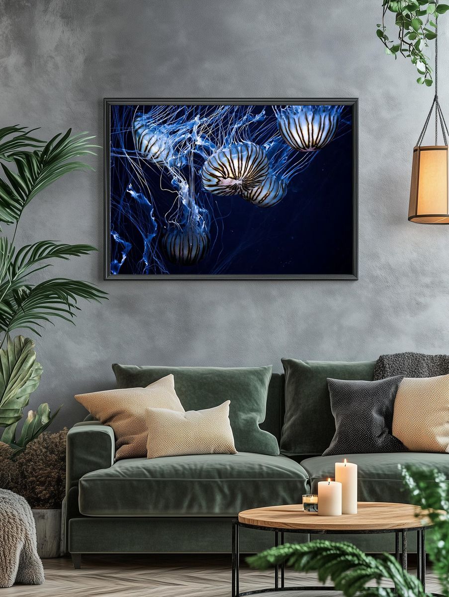 Jellyfish wallpaper desktop, aesthetic HD. — room view 4