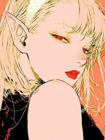 Anime Portrait Illustration Poster.