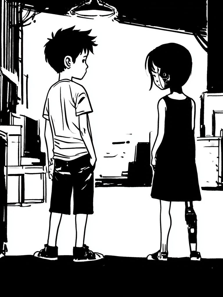 Anime Duo Alley Poster. poster — anime art