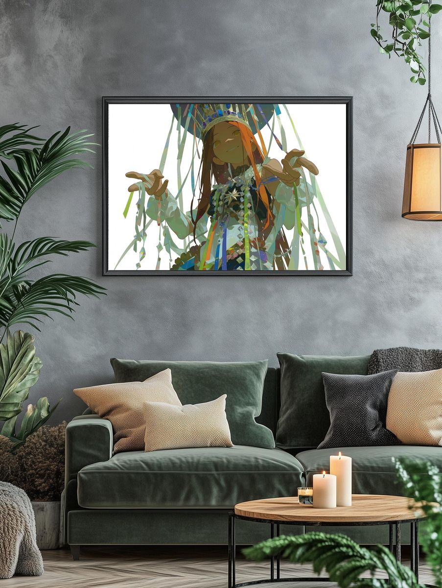 Fantasy Princess Digital Art Poster. — room view 4