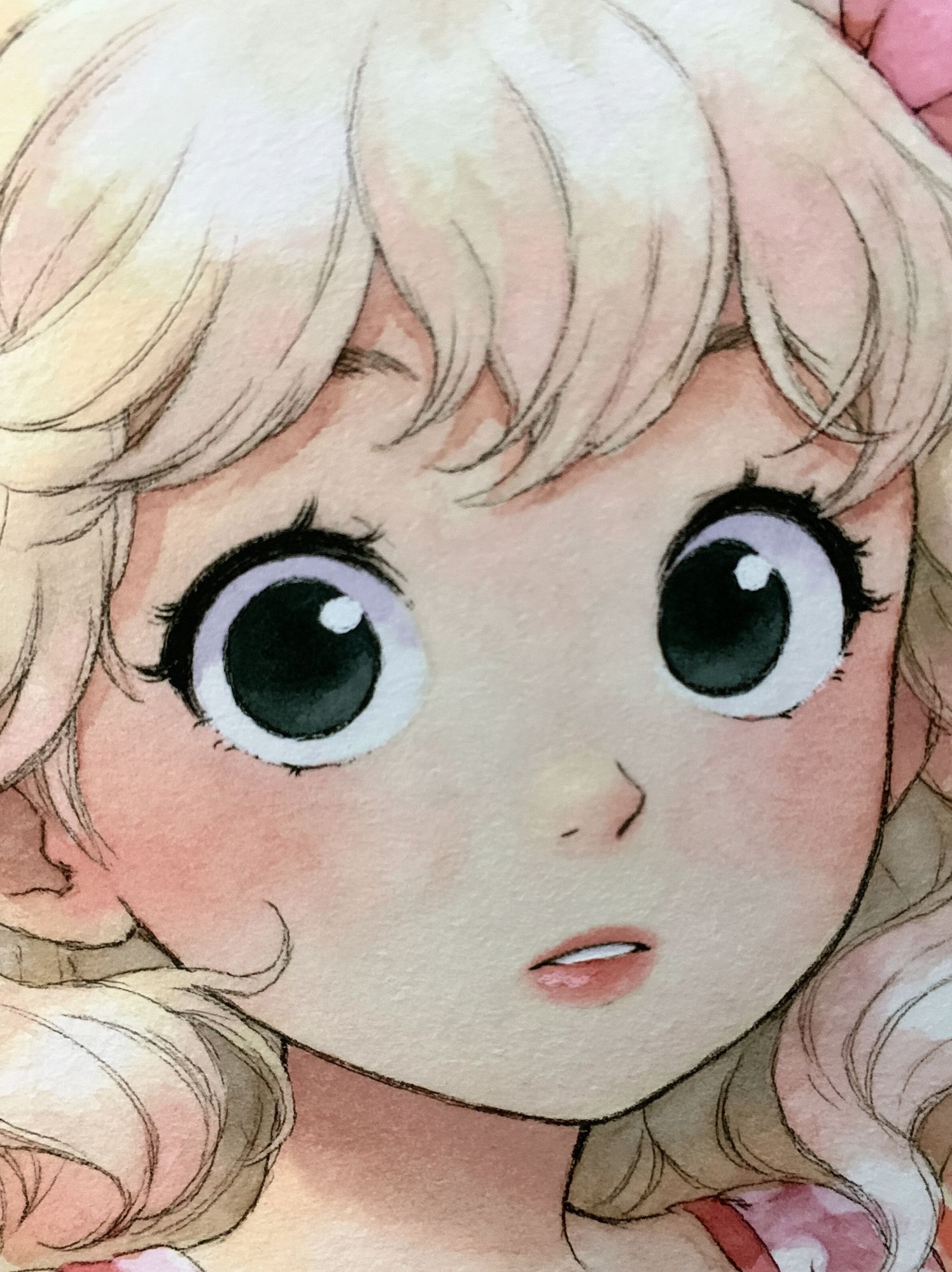 Cute Anime Girl Portrait Poster. poster — anime art