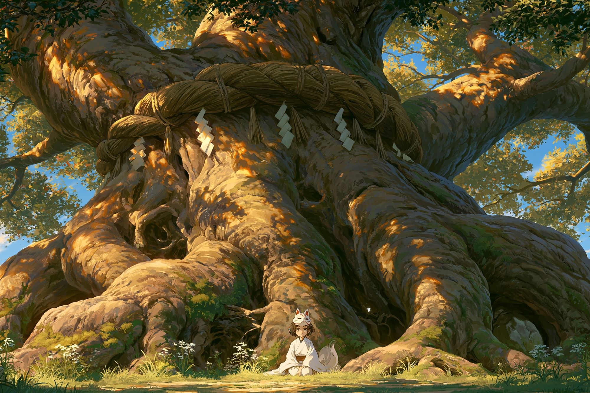 Sacred Tree Spirit Illustration Poster. poster detail