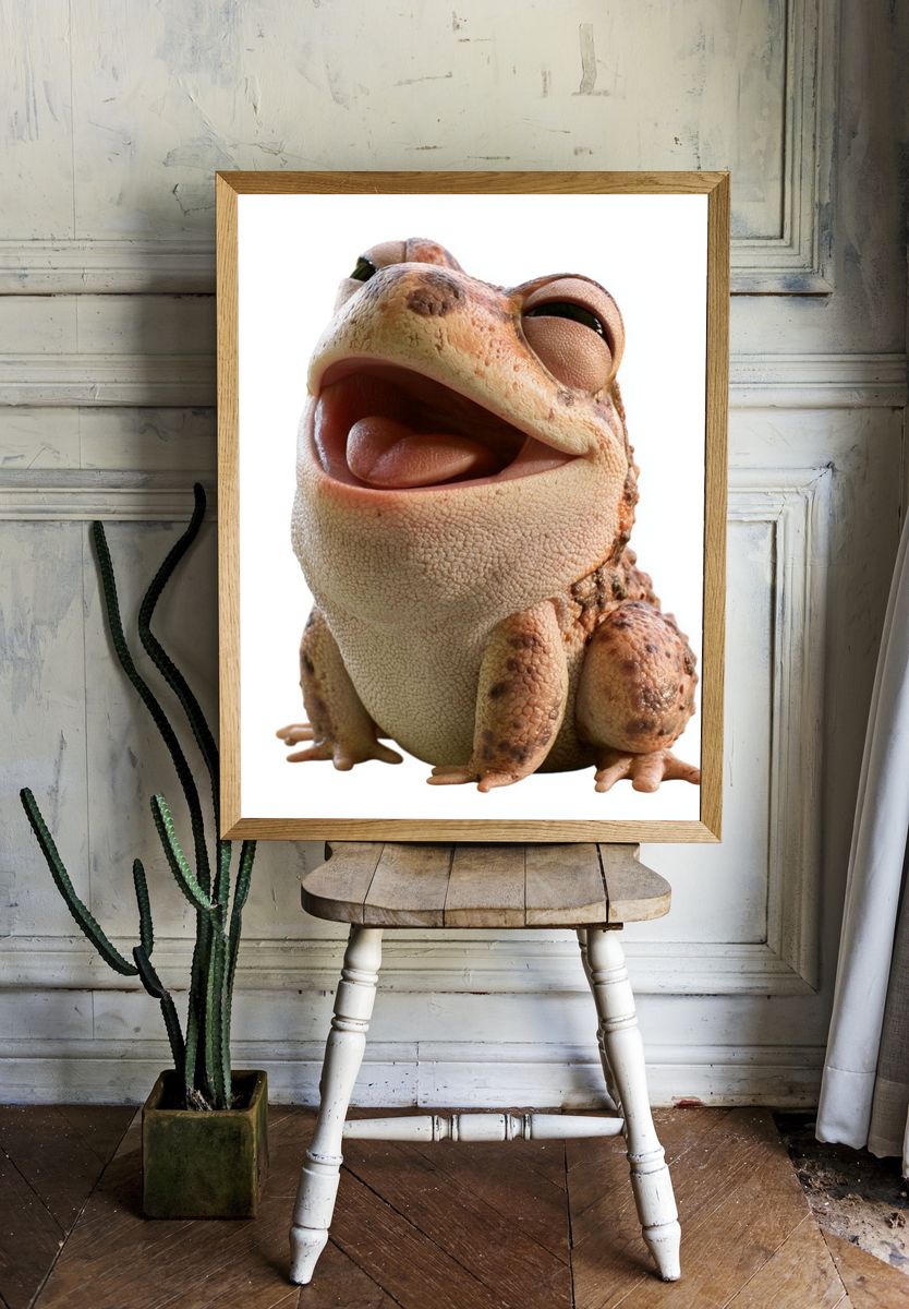 Smiling Toad Photography Poster. — room view 1