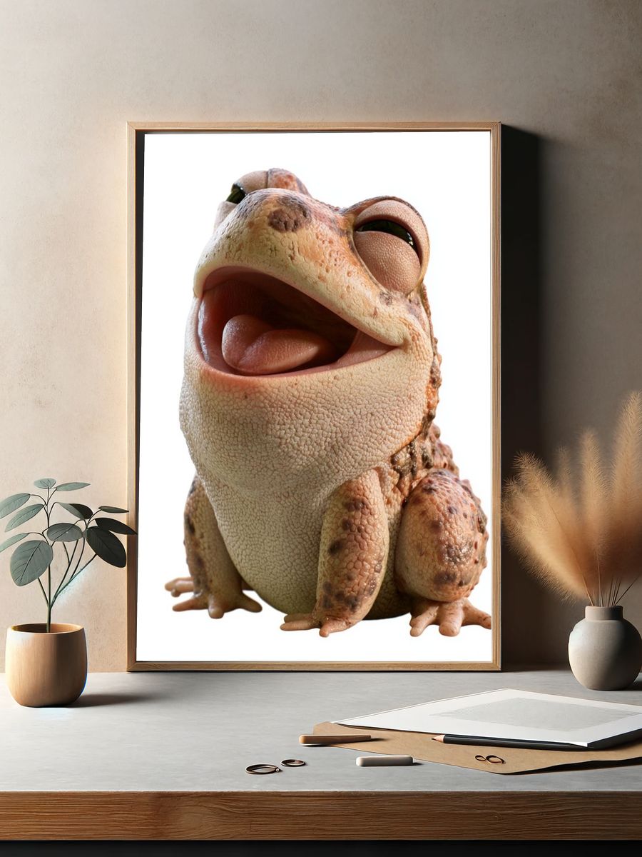 Smiling Toad Photography Poster. — room view 2