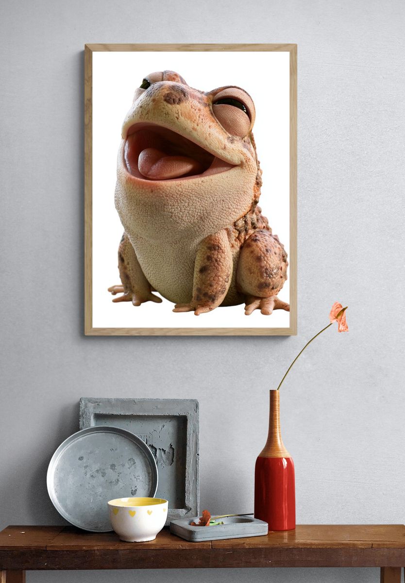 Smiling Toad Photography Poster. — room view 3