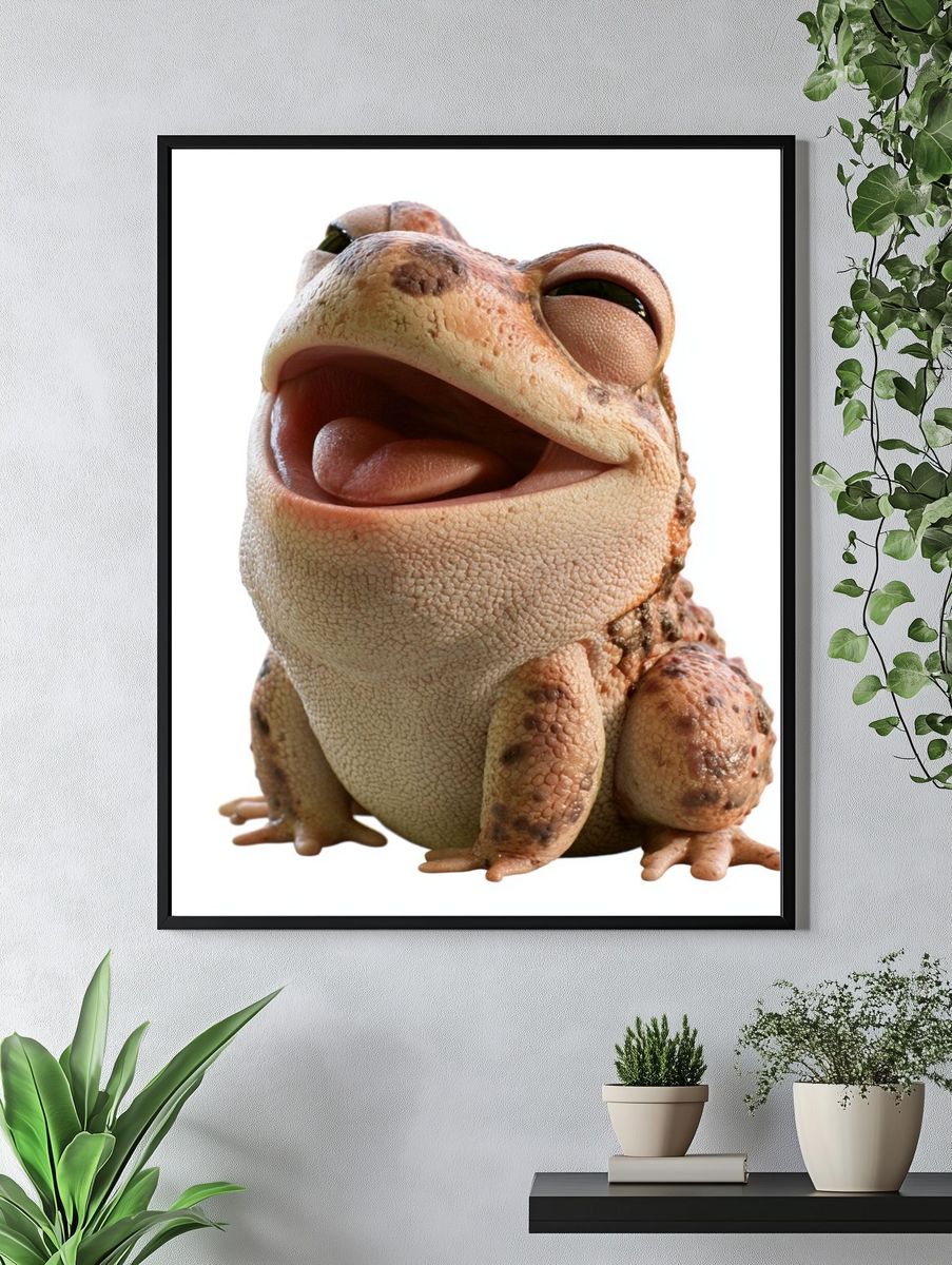 Smiling Toad Photography Poster. — room view 4