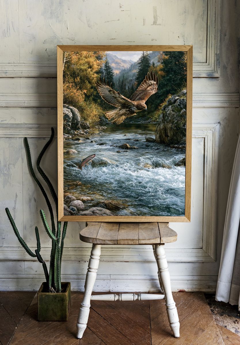 Eagle River Hunt Poster. room preview