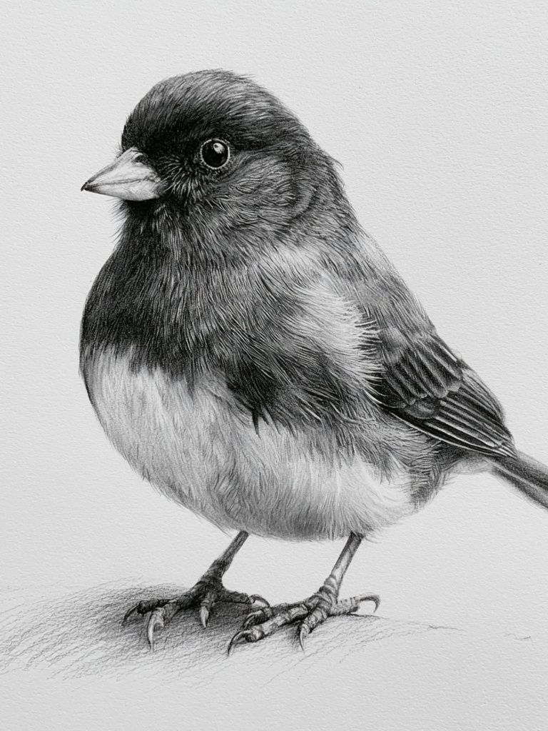 Songbird Pencil Sketch Poster. poster detail