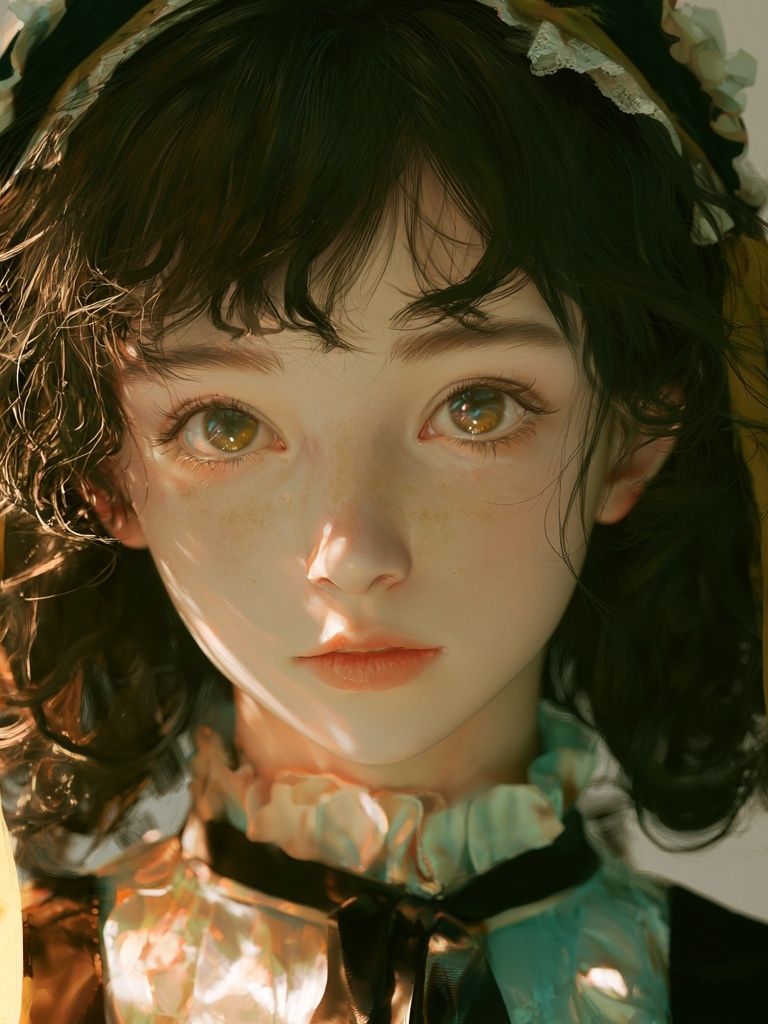 Dreamy Anime Portrait Poster. poster — anime art